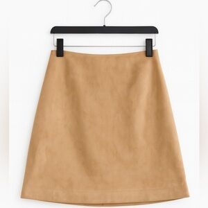 Express High Rise Tan Mini Skirt | Size 14 | Lined | Versatile & Chic